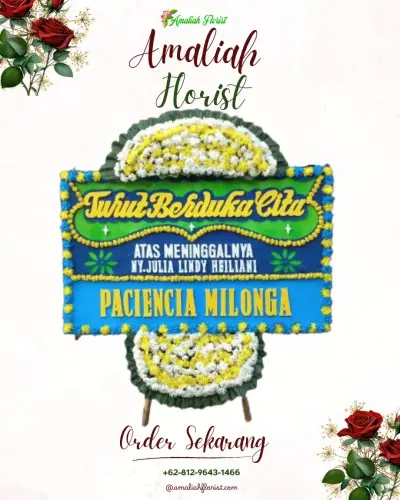 Papan Bunga Duka pajang