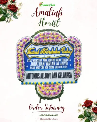 Papan Bunga Duka pajang