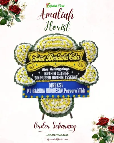 Papan Bunga Duka pajang