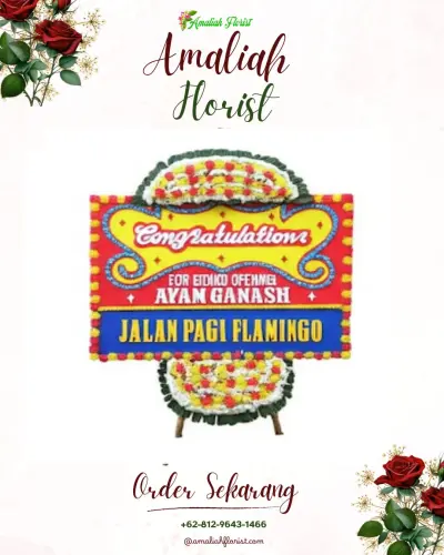 Bunga Papan Congratulation pajang